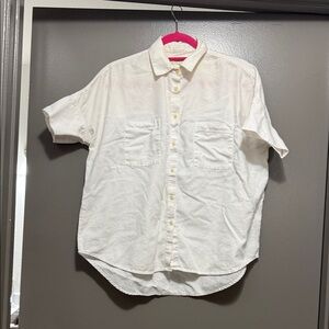 Madewell White Courier Shirt